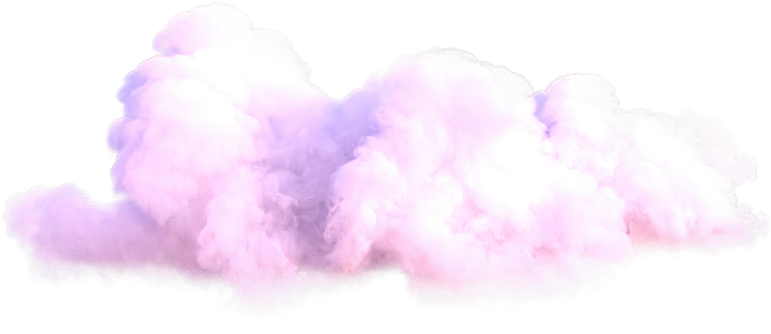 Realistic pink cloud.